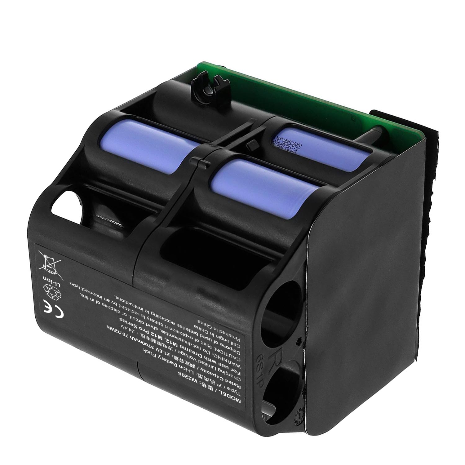 W2206 21.6V 3700mAh Vacuum Cleaner Battery for Dreame M12 M12S M12pro M13